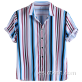 Camisa casual a rayas para hombre